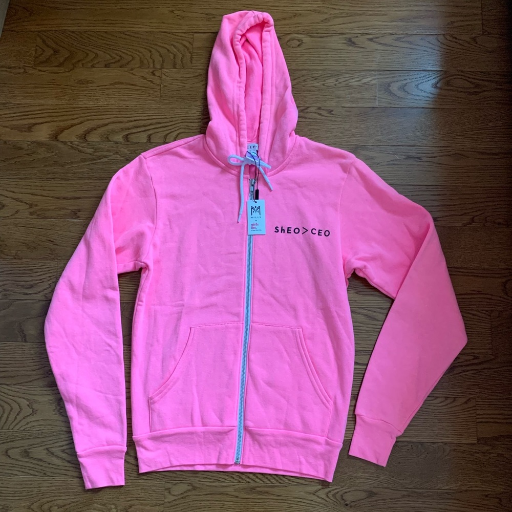MILLY + girls inc. Sheo>Ceo Up Hoodie (NWT)